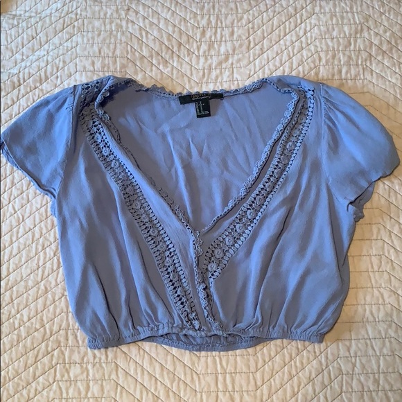 Tops - Blue Crop Top